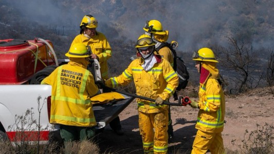 Destacan el trabajo de los brigadistas santafesinos enviados a los incendios de Córdoba