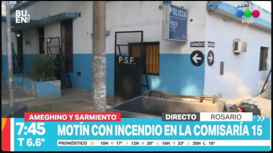 Rosario: incendio e intento de motín en la Comisaría 15 deja varios presos heridos
