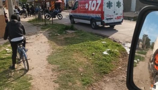 Imágenes: se incendió una vivienda en Santa Rosa de Lima y una familia perdió todo