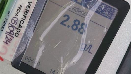Ruta 34: un conductor registró 2,88 de alcohol en sangre