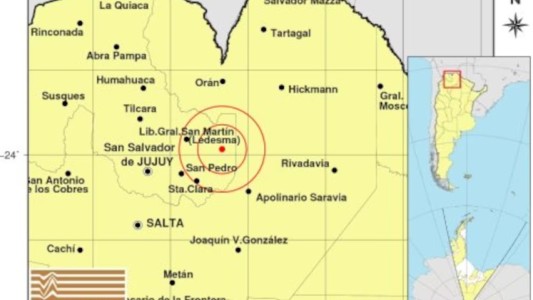 Un fuerte sismo de magnitud 4.8 sacudió Jujuy y Salta