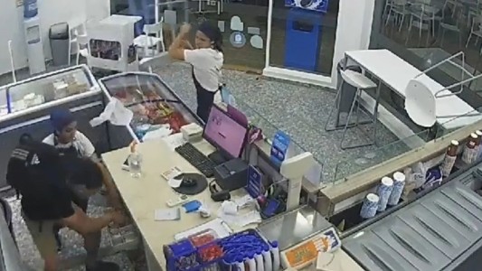 Video: así ladrón robó una heladería en la noche del lunes