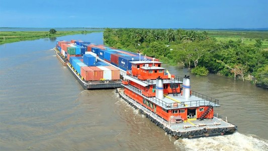 Nación le garantizó a Santa Fe el dragado de la Hidrovía para la navegación de barcazas