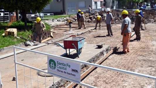 Santa Fe: Avenida Presidente Perón se suma al plan de bacheo semanal