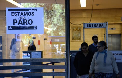 Se lleva adelante la jornada de paro de los trabajadores judiciales