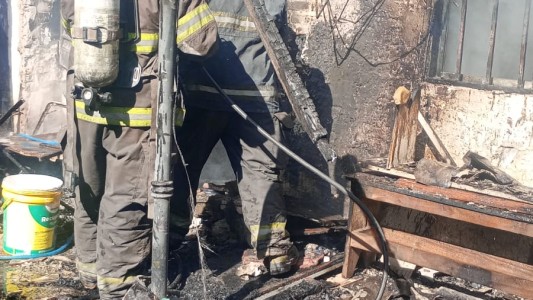 Se incendió una vivienda y las pérdidas son totales