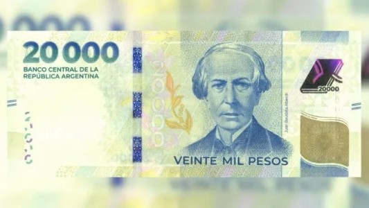 El Banco Central puso en circulación el billete de $20.000: cuándo llega a los cajeros