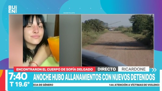Hallan el cuerpo sin vida de Sofía Delgado en Ricardone