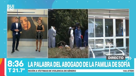 "Teníamos la esperanza de que apareciera con vida”, dijo el abogado de la familia de Sofía Delgado