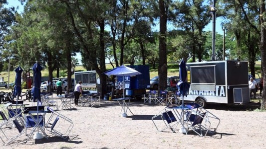 Todo listo para una tarde de festival en el Parque del Sur