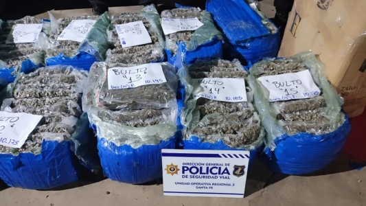 Sauce Viejo: secuestraron más de 200 kilos de marihuana en un control