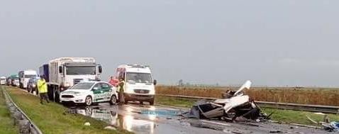Fuerte accidente en la Ruta Nacional 33
