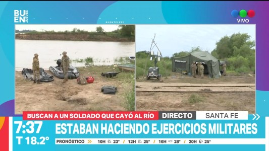 Dos soldados cayeron al Río Paraná: uno de ellos fue rescatado y buscan al otro