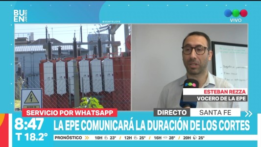 Por whatsapp la EPE informará el tiempo de cortes de energía durante el verano