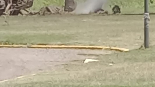 Video: se produce escape de gas en cercanías al Parque Juan de Garay