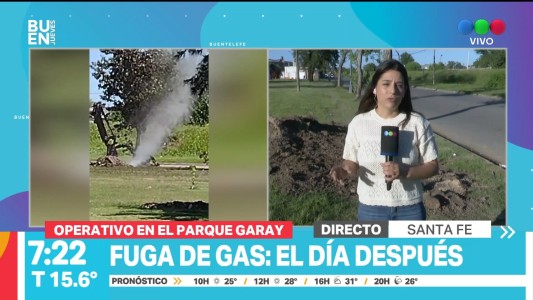Fuga de gas en el Parque Garay: así está la zona el día después