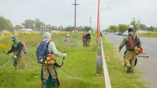 Se realizó un inédito proceso para el desmalezado de calzadas de rutas provinciales