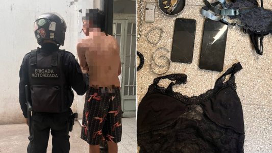 Se escondió en la terraza para denunciar que su casa estaba siendo robada