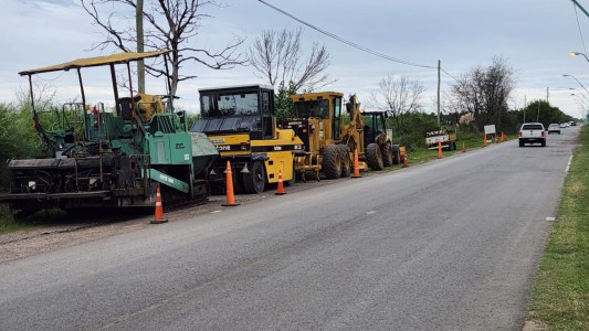 Santo Tomé: por las condiciones del tiempo, suspendieron las obras en el Acceso Norte