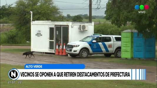 Vecinos de Alto Verde preocupados por el retiro del destacamento de la Prefectura Naval
