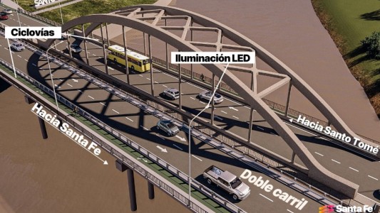 Cómo será el nuevo puente entre Santa Fe y Santo Tomé que se licitó ayer