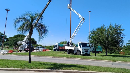 Comenzó la reposición de luminarias en la ruta 168