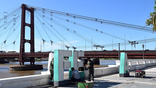 Se colocaron las letras corpóreas en la Costanera Oeste
