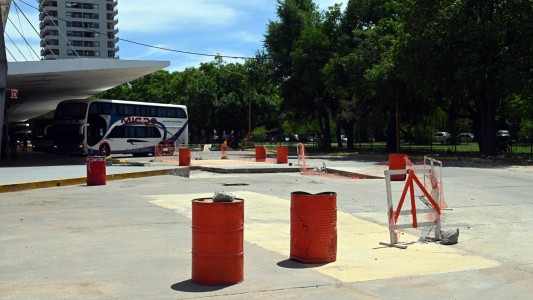 La obra de repavimentación de la Terminal de Colectivos se encuentra en su etapa final