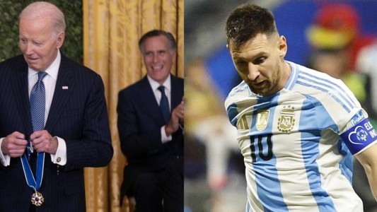 Joe Biden le dio la Medalla Presidencial de la Libertad de Estados Unidos a Lionel Messi
