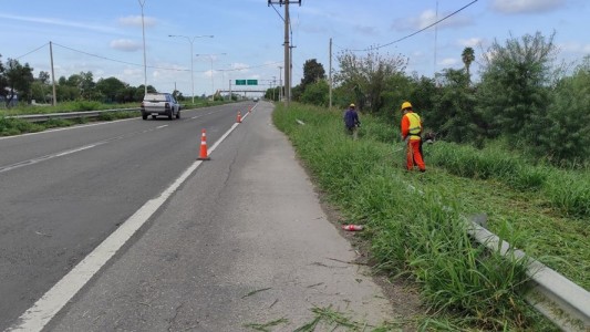 Se produjo un socavón en la Ruta Nacional 168