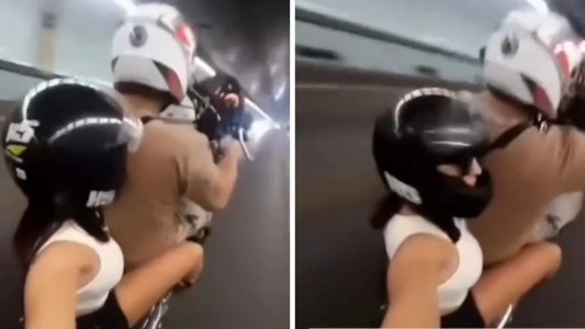 Se filmaron haciendo "willy" en el Túnel Subfluvial