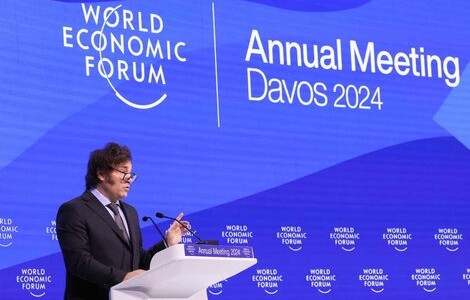 Milei llegó a Suiza para participar del Foro de Davos