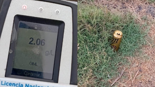 Insolito: dio positivo de alcoholemmia y destapó una lata de cerveza