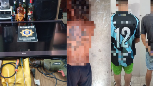 Tres detenidos por robo en drugstore y bar en Monte Vera