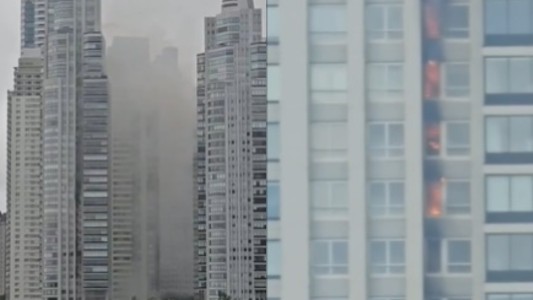 "El incendio no me afectó": el ex River Mariano Pavone fue evacuado de su edificio en Puerto Madero