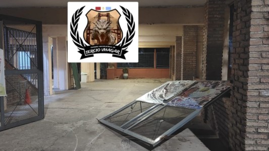 Tumbaron el portón del Club Banco Provincia y escaparon