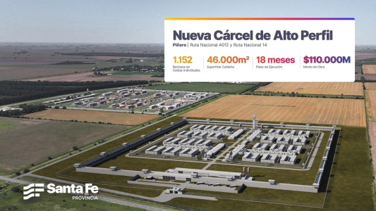 ¿Cómo será la cárcel donde irán los narcos y sicarios más peligrosos de Santa Fe?
