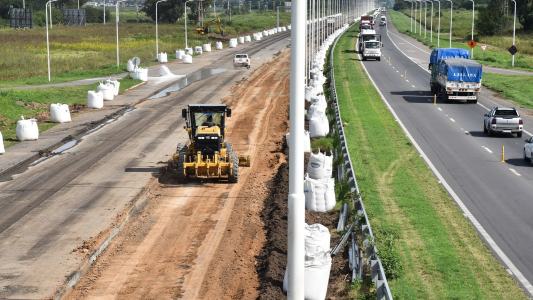 Operativo Cosecha: coordinan acciones de tránsito mientras avanza la obra del tercer carril de la autopista