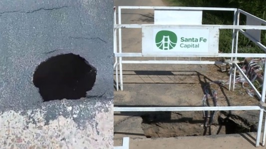 Estiman que el nuevo socavón el el puente a Colastiné Sur estará arreglado en 10 días