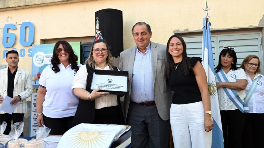 Poletti participó de la celebración por los 60 años de la escuela de oficios de barrio San Lorenzo