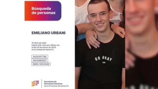 Convocan a una búsqueda masiva de Emiliano Urbani