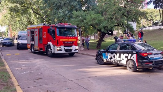 Bomberos controlaron incendio en un edificio de la zona sur de la ciudad
