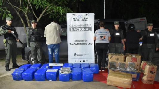 Cuatro correntinos condenados por transportar droga en Sauce Viejo