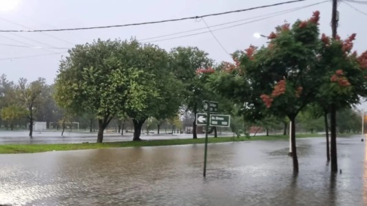 Villa Ocampo: cayeron 270 mm en 7 horas y ya hay más de 20 evacuados