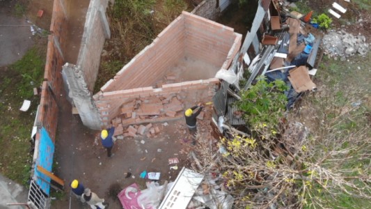 Barrio Villa del Parque: derribaron un búnker de venta de drogas