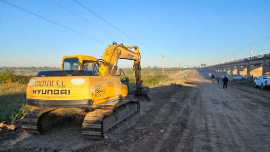 Puente Santa Fe - Santo Tomé: afirman que avanzan a buen ritmo las obras