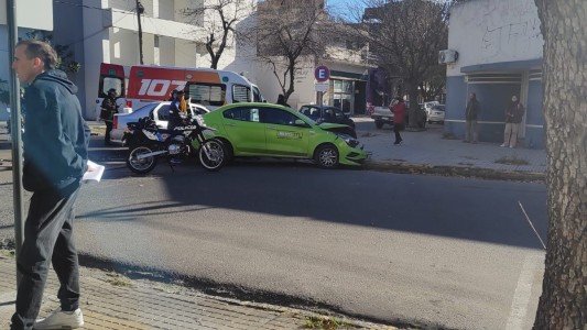 Fuerte accidente en el macrocentro de la ciudad de Santa Fe
