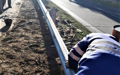 Vialidad Nacional ejecuta trabajos de mantenimiento en Av. Constitución Nacional