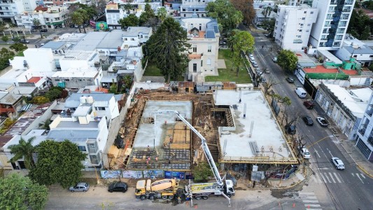Avanzan las obras en el Instituto Almirante Brown