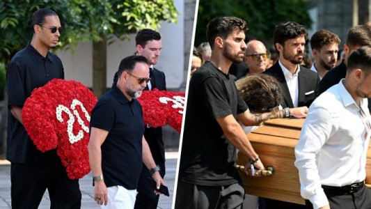 Cientos de amigos y familiares se hicieron presente en el velorio de Diogo Jota